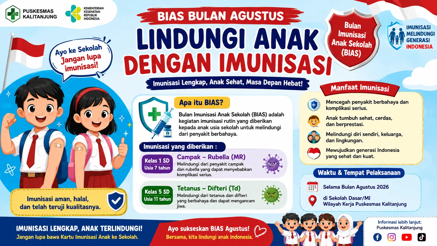 BIAS Bulan Agustus: Lindungi Anak dengan Imunisasi