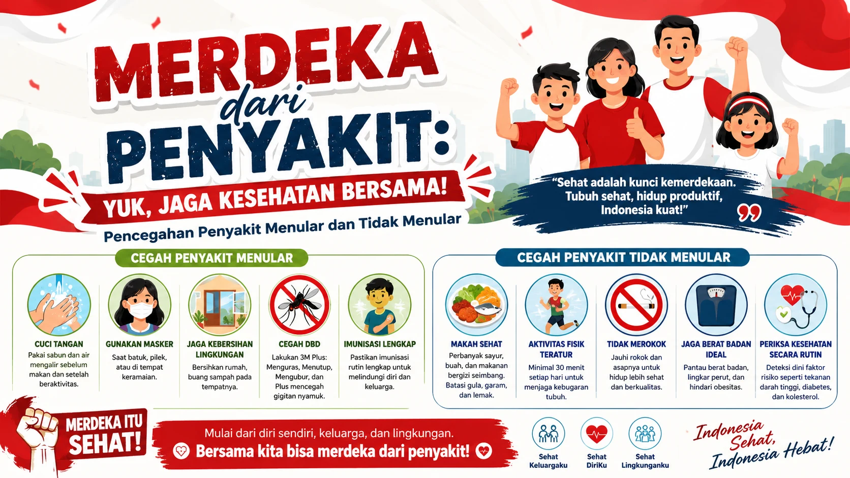17 Agustus Sehat: Rayakan Kemerdekaan Tanpa Mengabaikan Kesehatan
