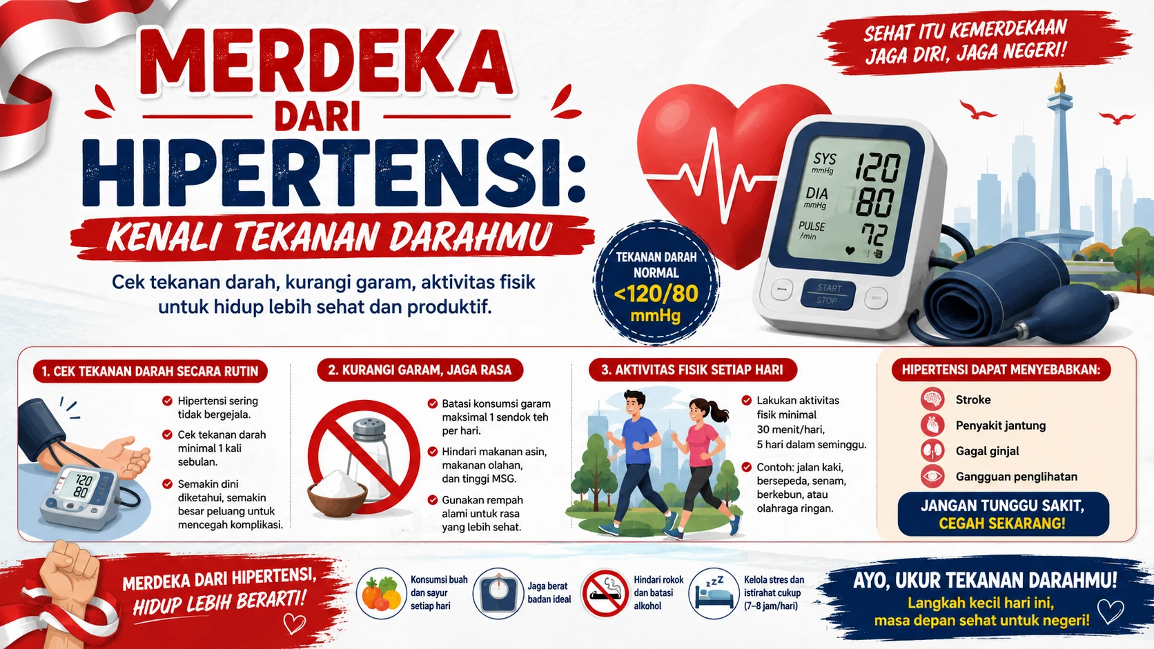 Merdeka dari Hipertensi: Kenali Tekanan Darahmu