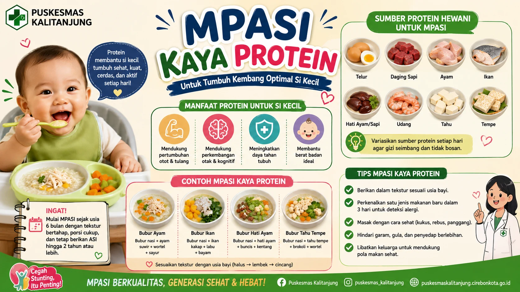 MPASI Kaya Protein: Dukung Tumbuh Kembang Optimal Si Kecil