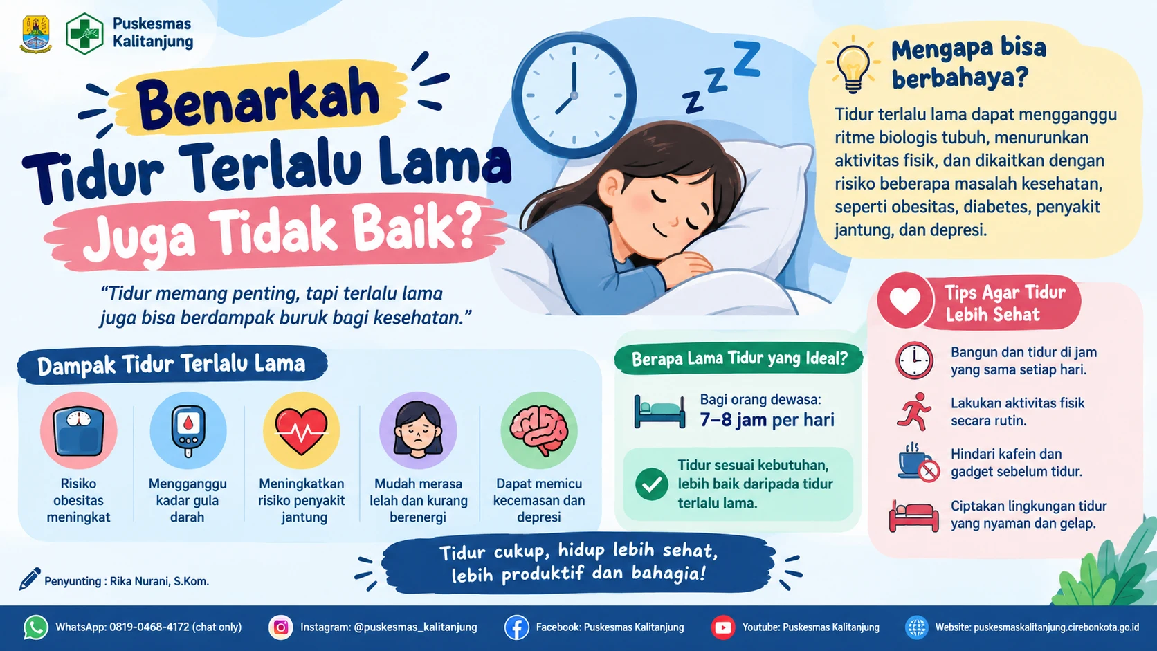 Benarkah Tidur Terlalu Lama Juga Tidak Baik