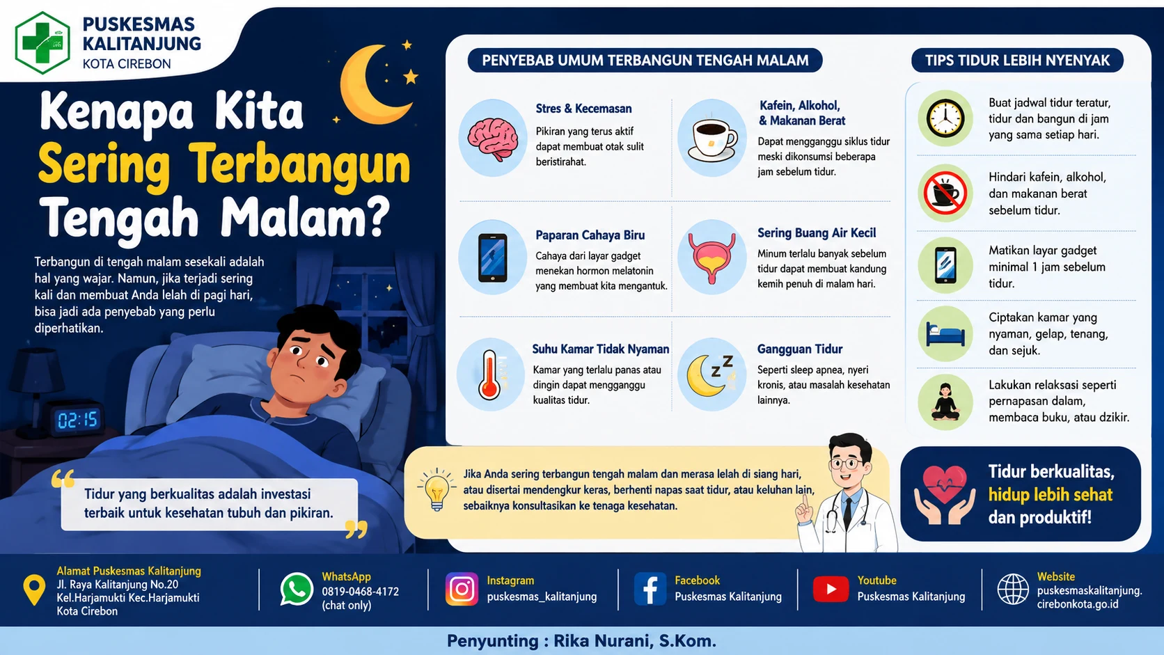 Kenapa Kita Sering Terbangun Tengah Malam
