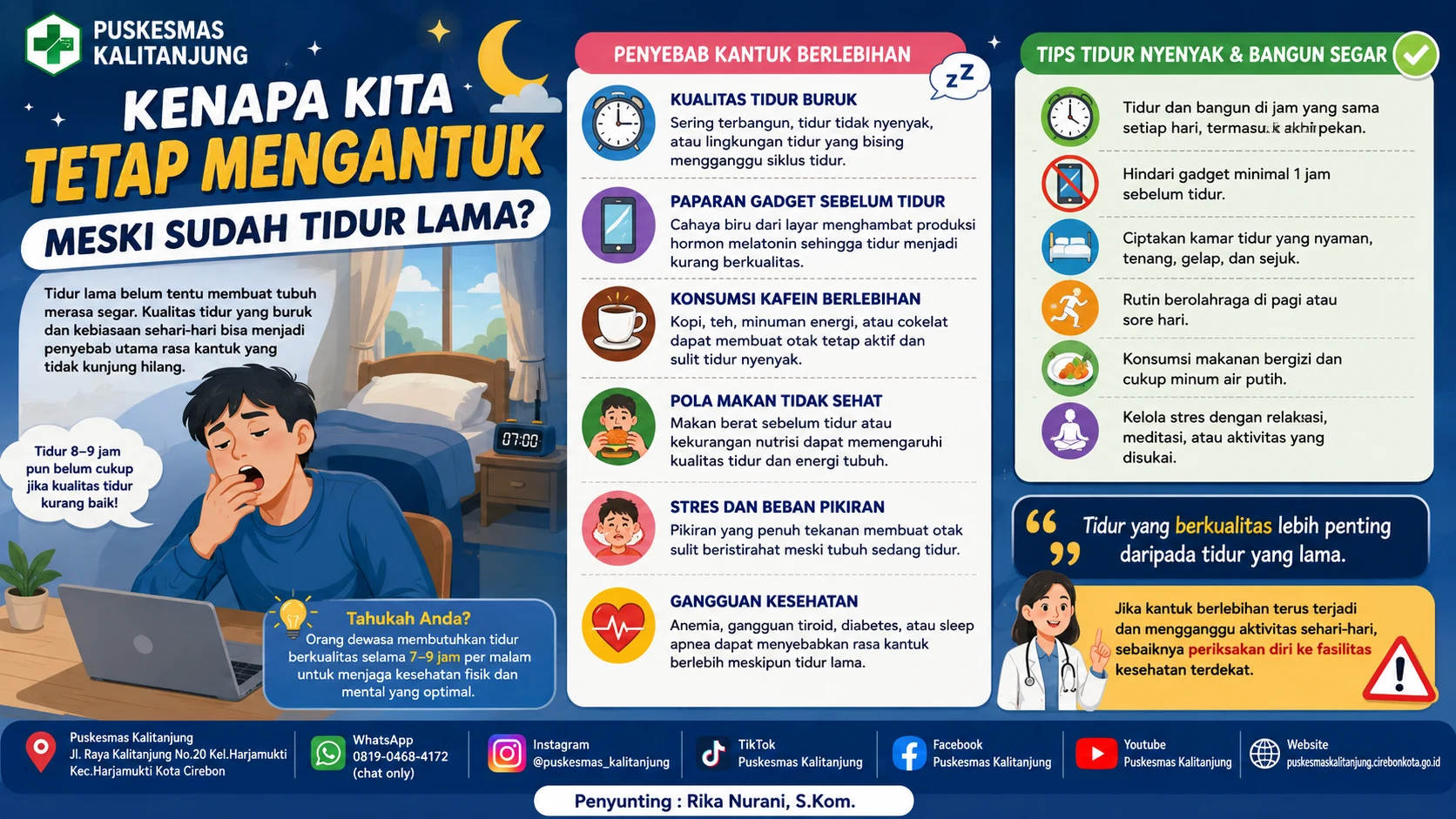 Kenapa Kita Tetap Mengantuk Meski Sudah Tidur Lama