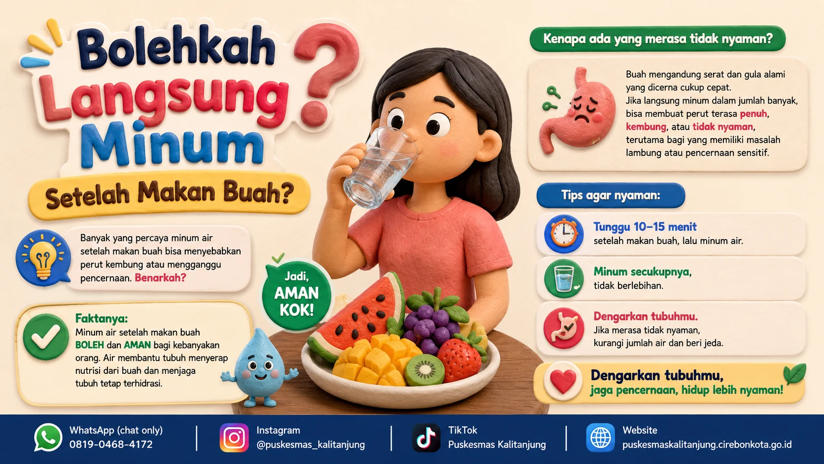 Bolehkah Langsung Minum Setelah Makan Buah