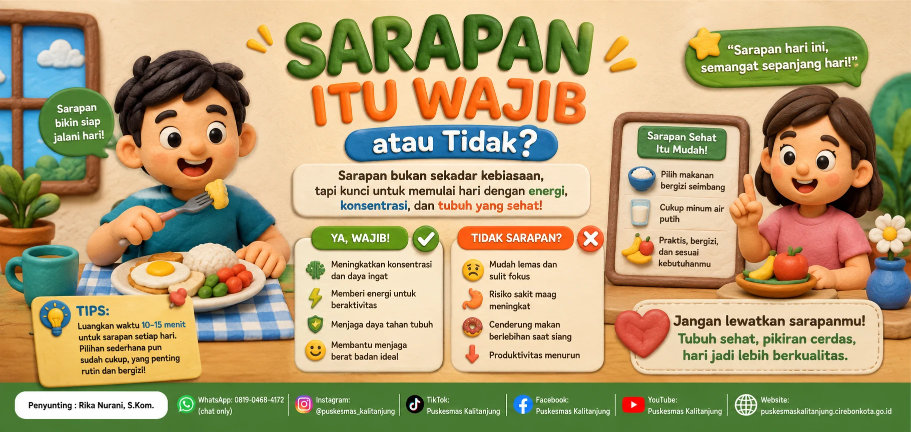 Sarapan Itu Wajib atau Tidak