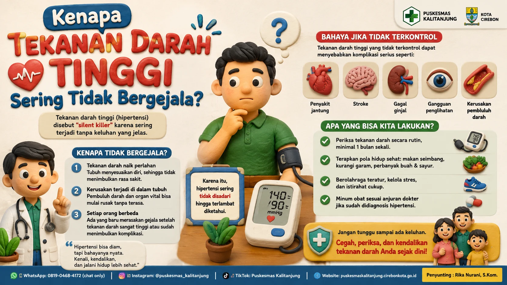Kenapa Tekanan Darah Tinggi Sering Tidak Bergejala