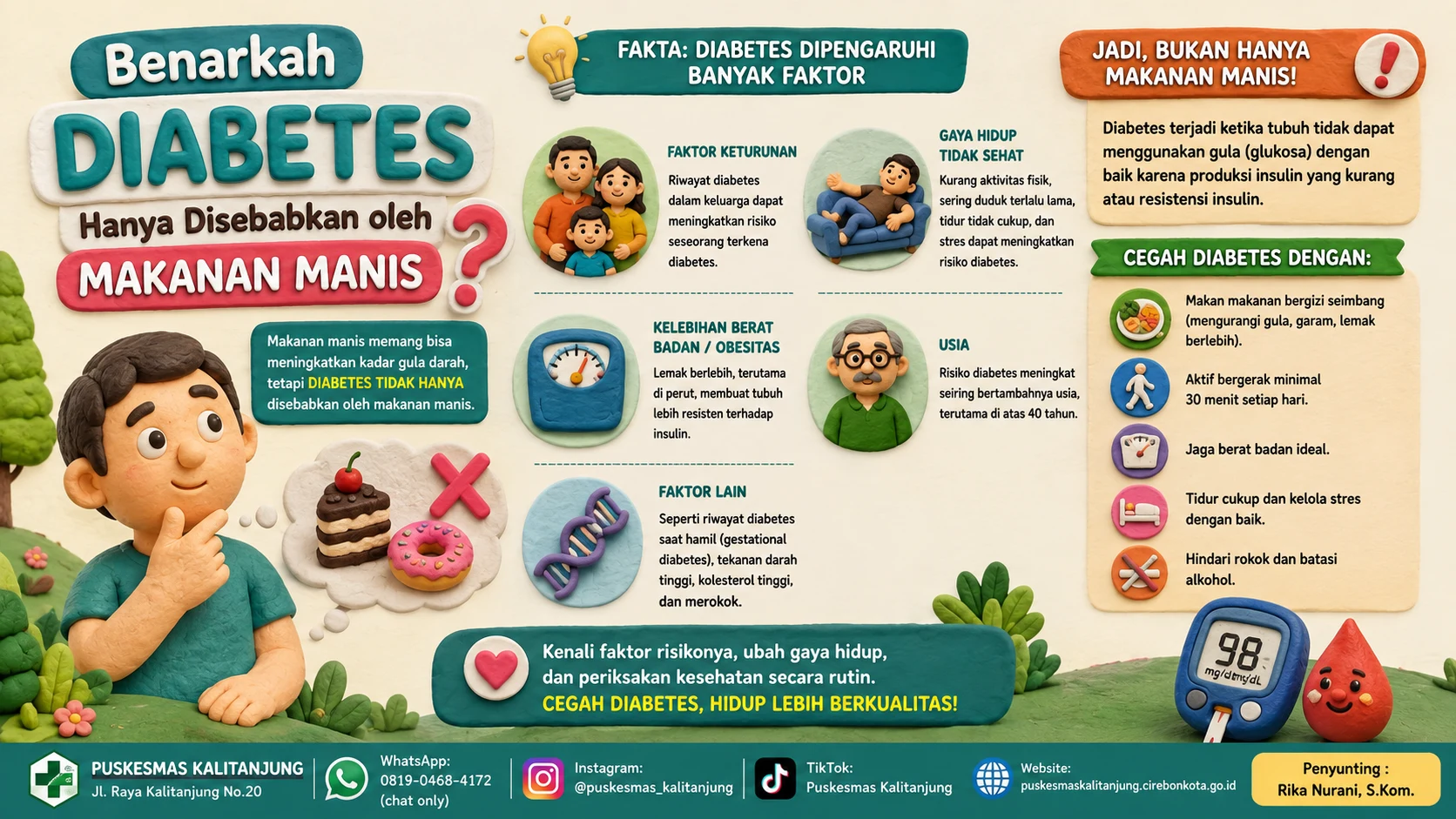 Benarkah Diabetes Hanya Disebabkan oleh Makanan Manis
