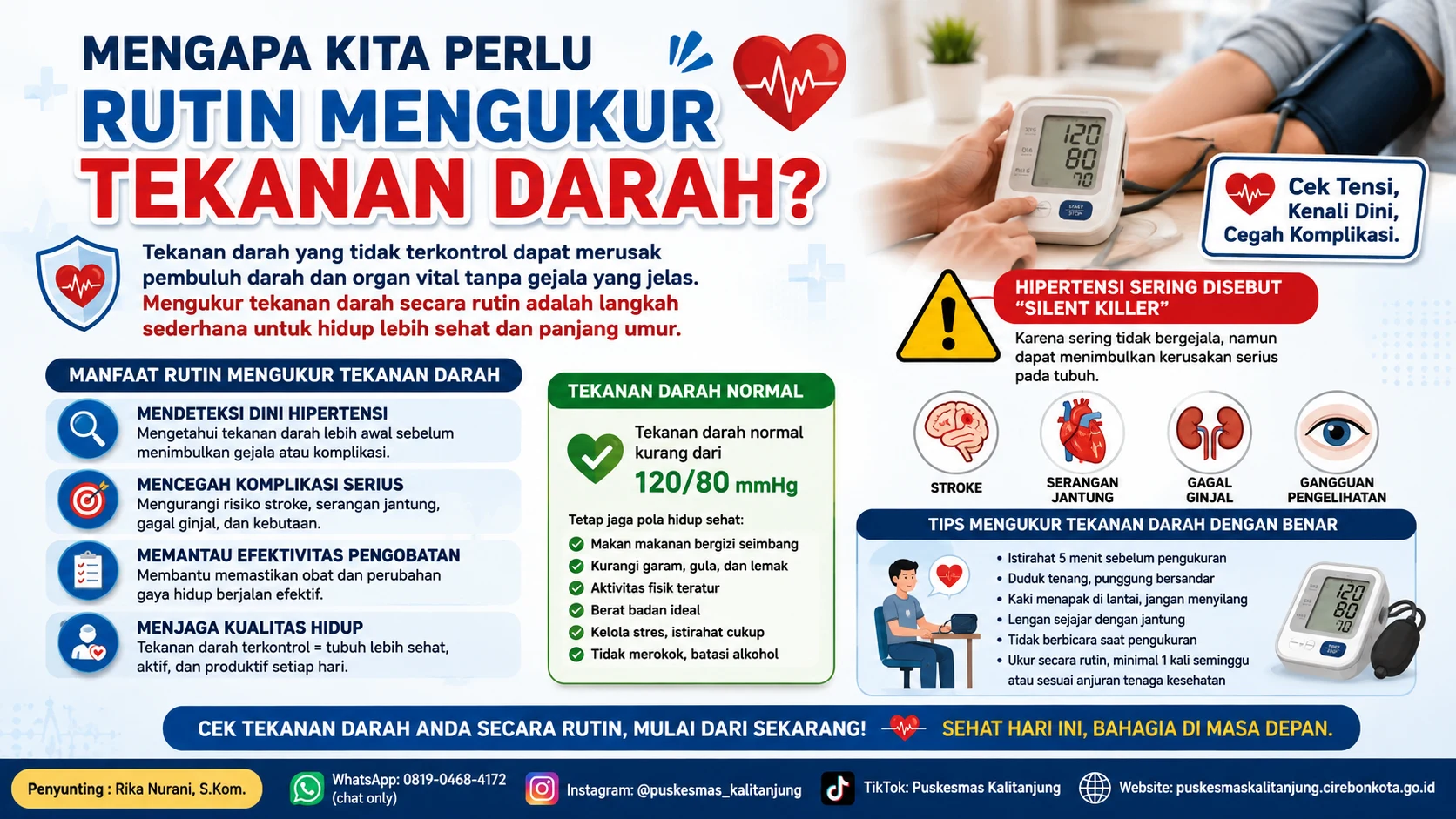 MENGAPA KITA PERLU RUTIN MENGUKUR TEKANAN DARAH