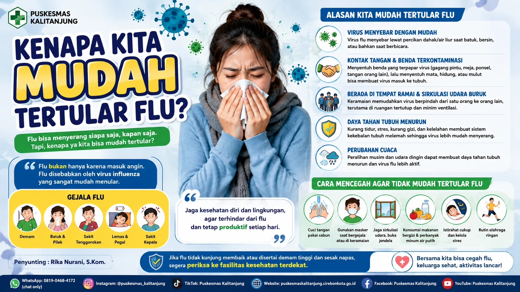 KENAPA KITA MUDAH TERTULAR FLU