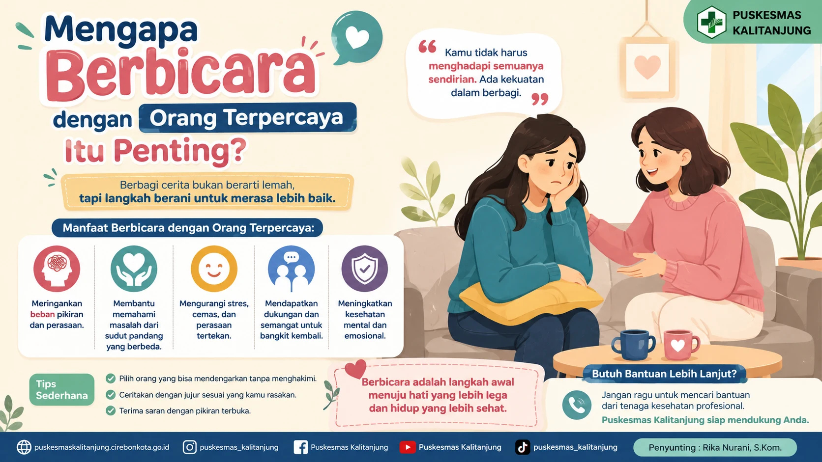 Mengapa Berbicara dengan Orang Terpercaya Itu Penting