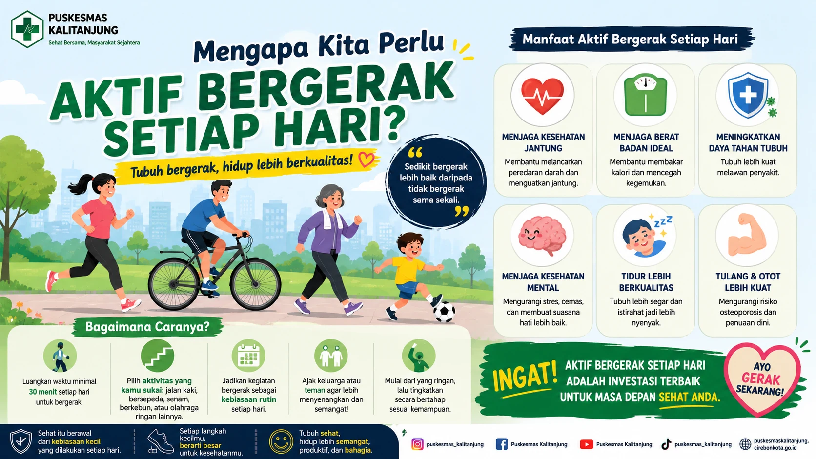 Mengapa Kita Perlu Aktif Bergerak Setiap Hari