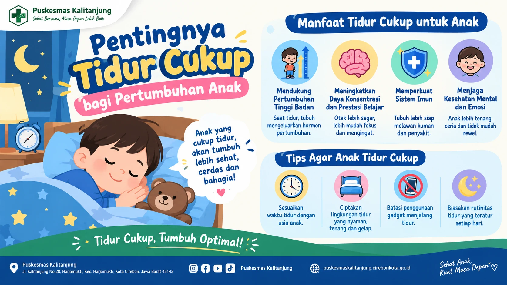 Pentingnya Tidur Cukup bagi Pertumbuhan Anak