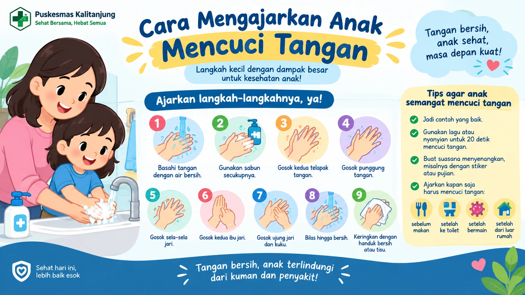 Cara Mengajarkan Anak Mencuci Tangan