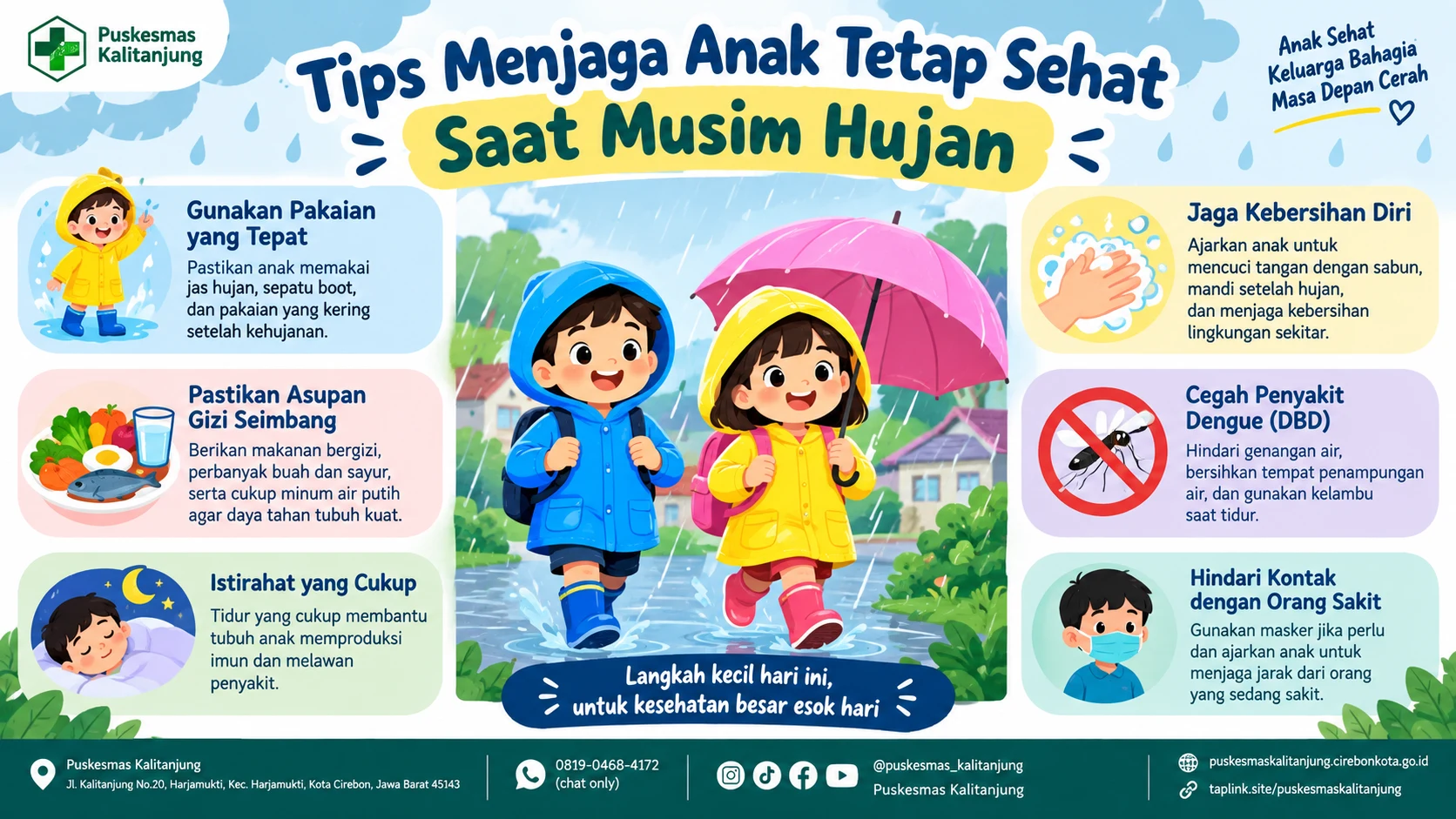 Tips Menjaga Anak Tetap Sehat Saat Musim Hujan