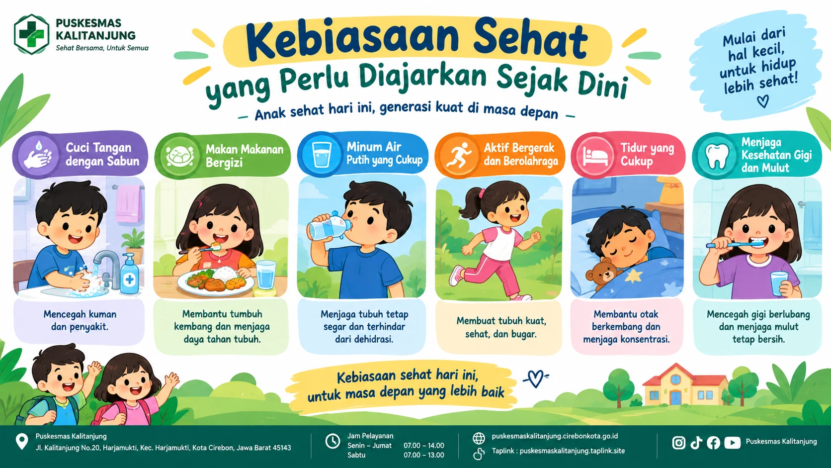 Kebiasaan Sehat yang Perlu Diajarkan Sejak Dini
