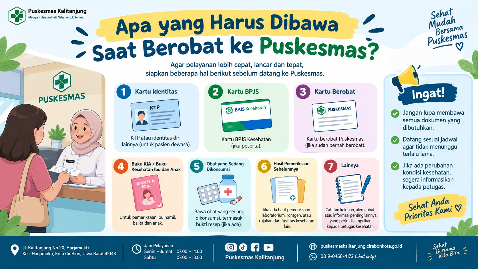 Apa yang Harus Dibawa Saat Berobat ke Puskesmas
