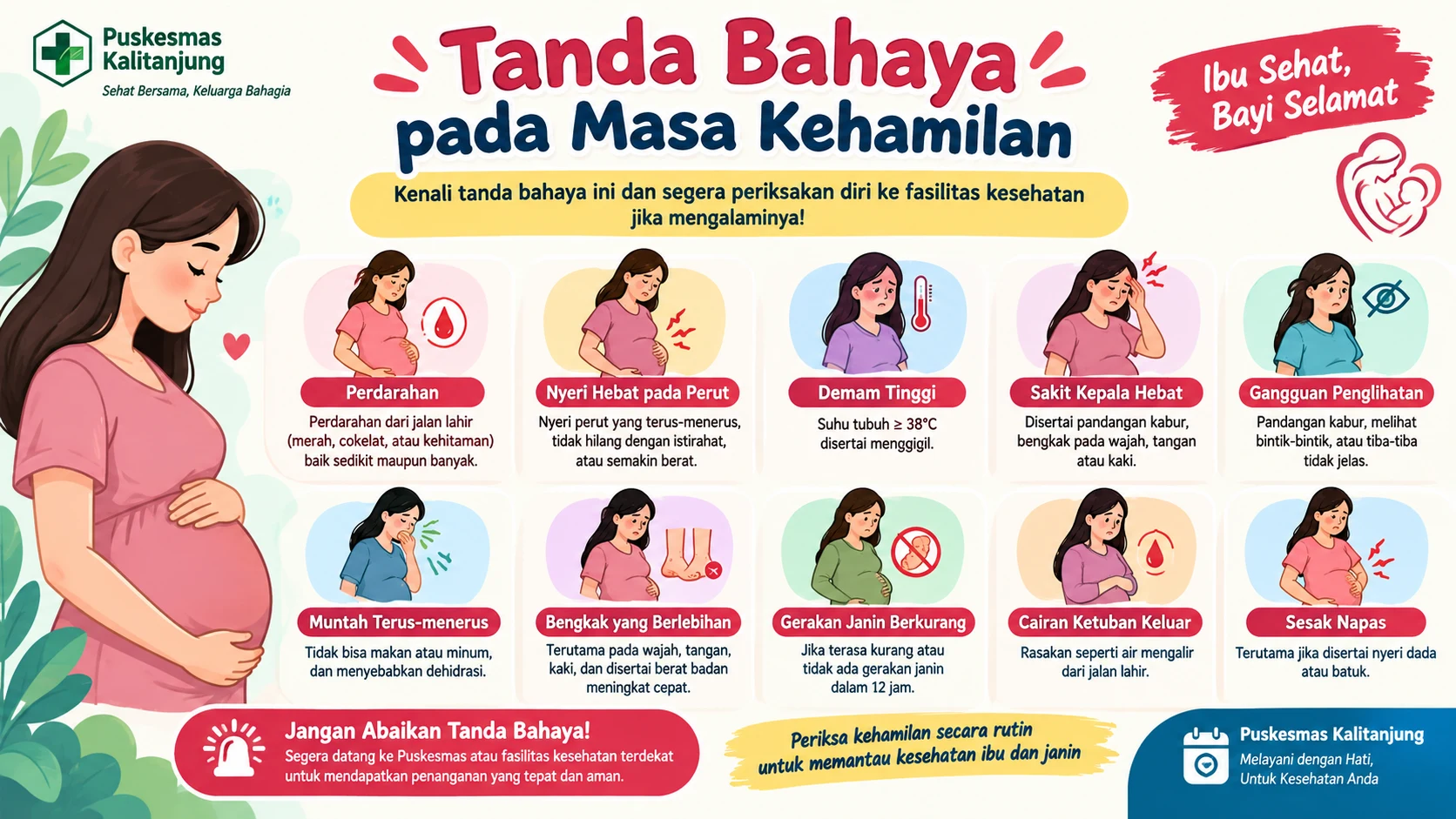 Tanda Bahaya pada Masa Kehamilan yang Perlu Diketahui Ibu Hamil