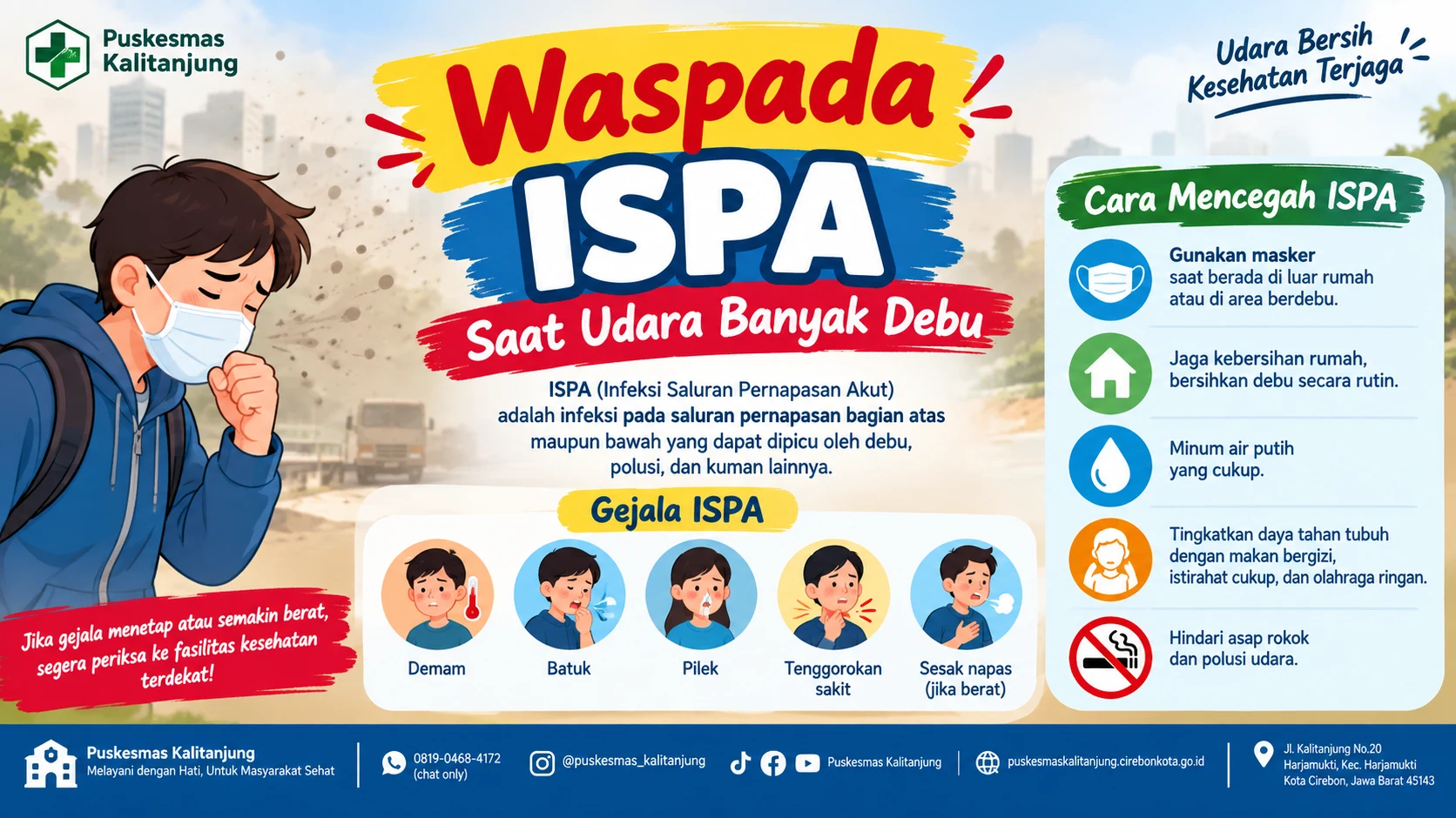 Waspada ISPA Saat Udara Banyak Debu