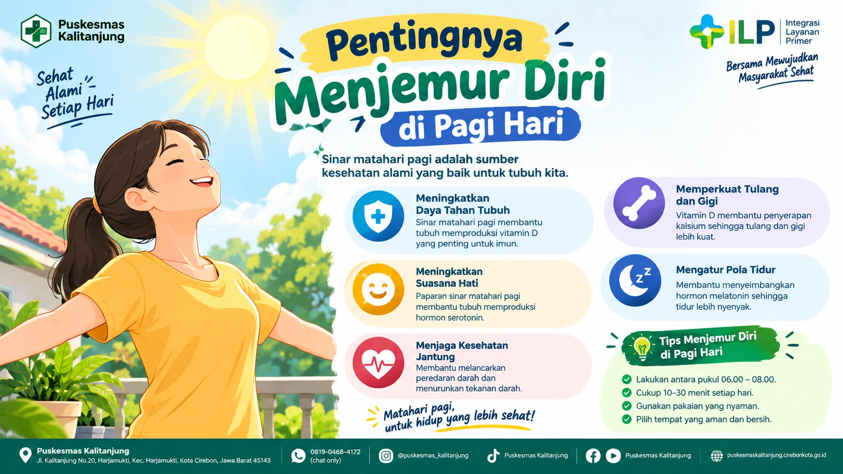 Pentingnya Menjemur Diri di Pagi Hari