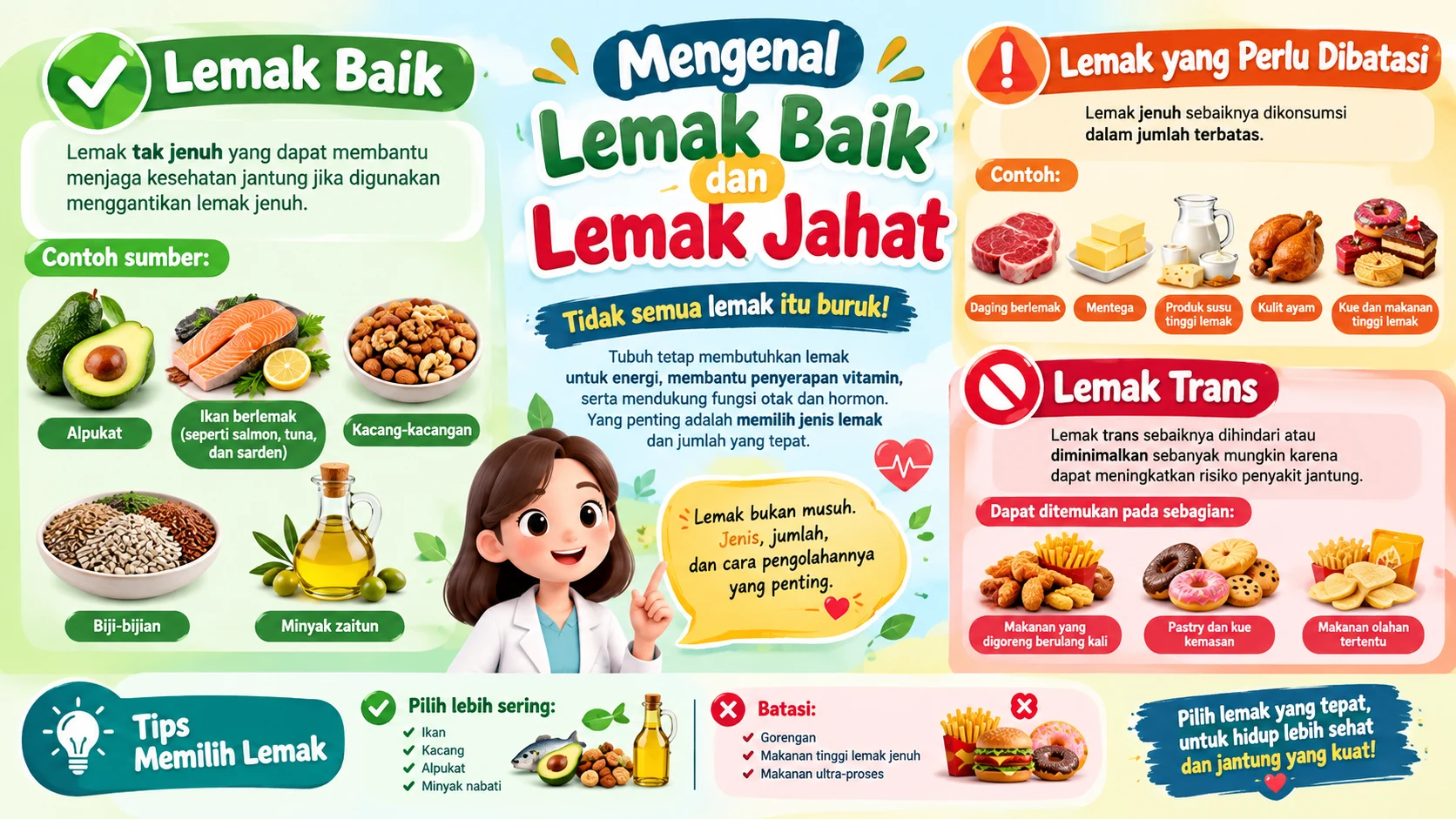 Mengenal Lemak Baik dan Lemak Jahat