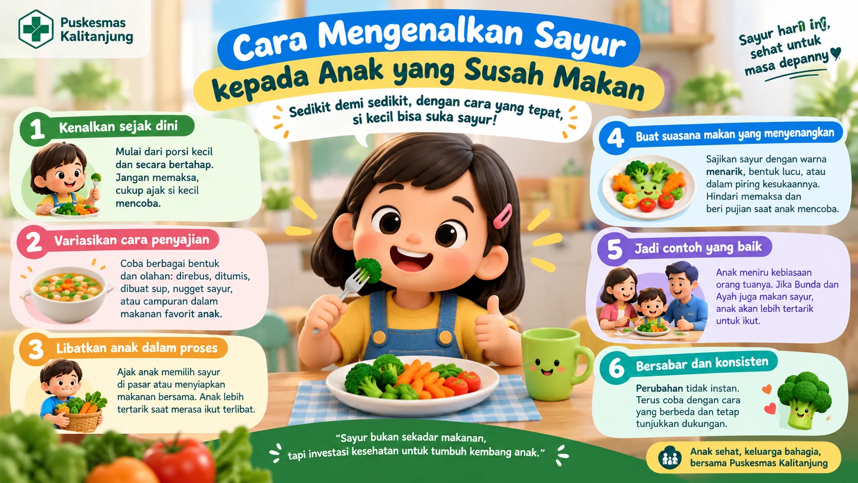 Cara Mengenalkan Sayur kepada Anak yang Susah Makan
