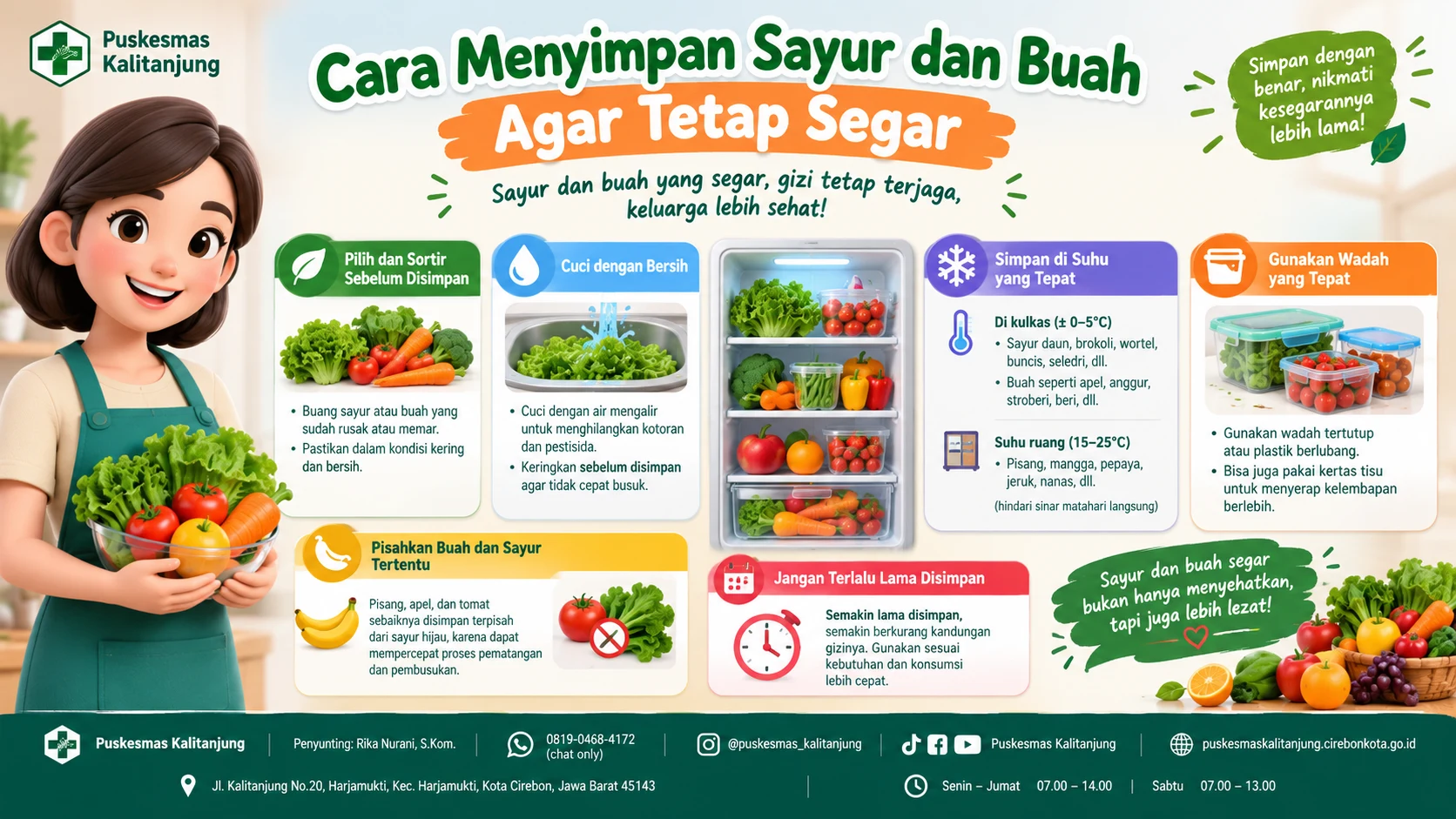Cara Menyimpan Sayur dan Buah Agar Tetap Segar