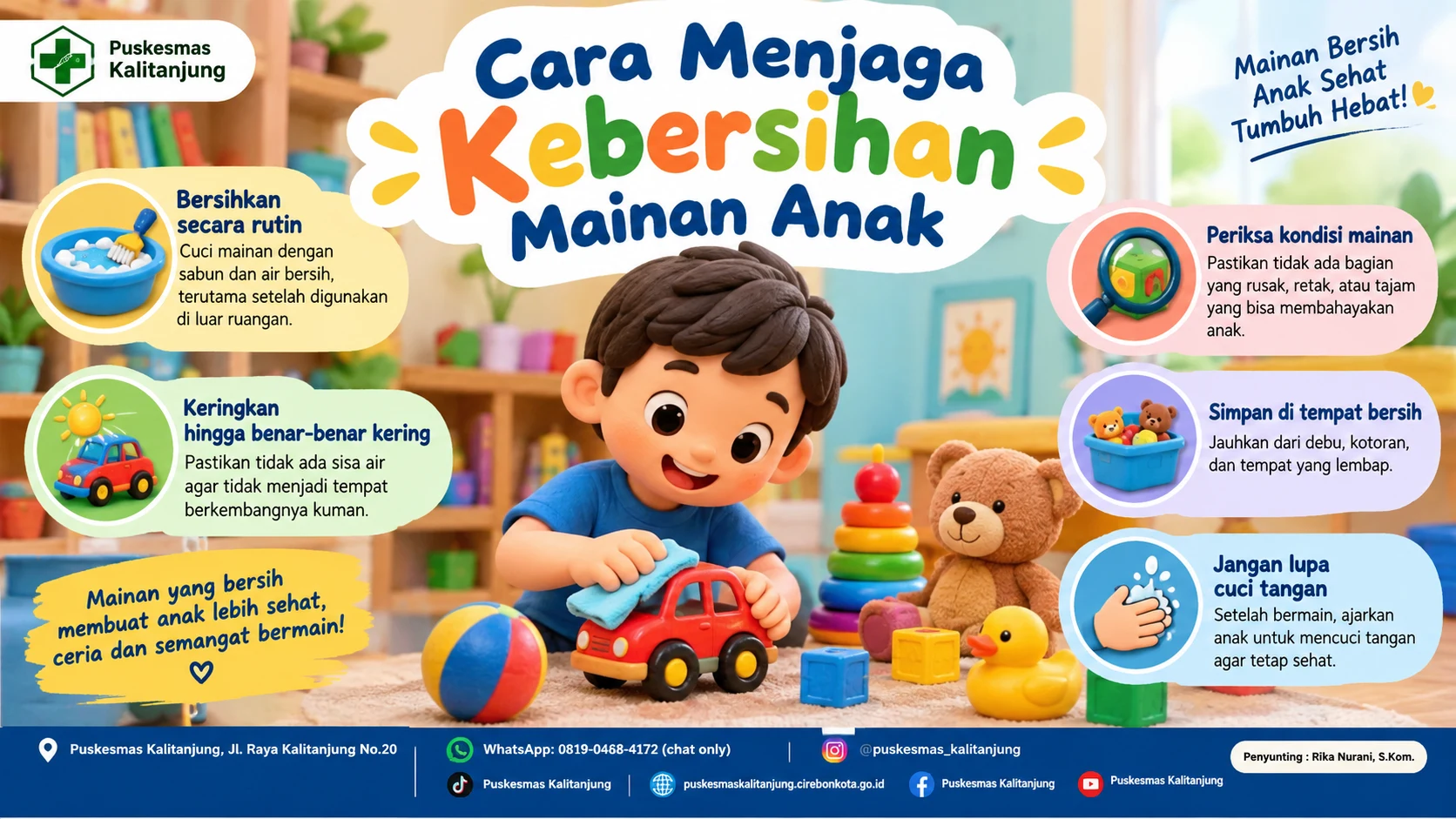 Cara Menjaga Kebersihan Mainan Anak