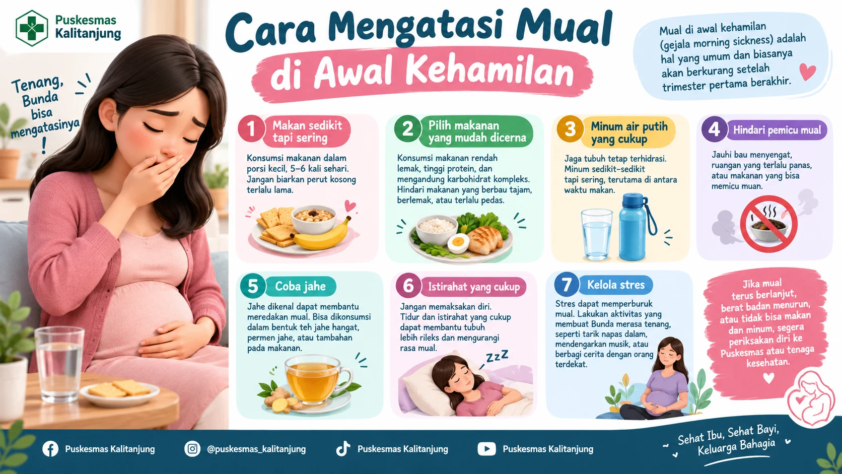 Cara Mengatasi Mual di Awal Kehamilan
