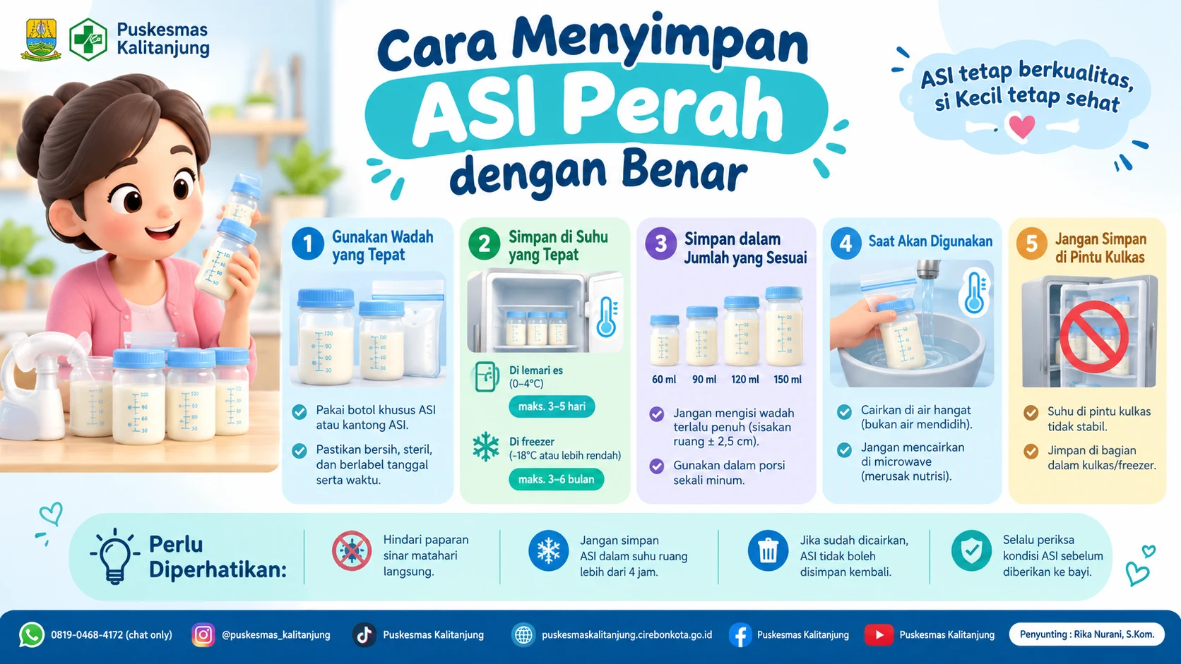Cara Menyimpan ASI Perah dengan Benar