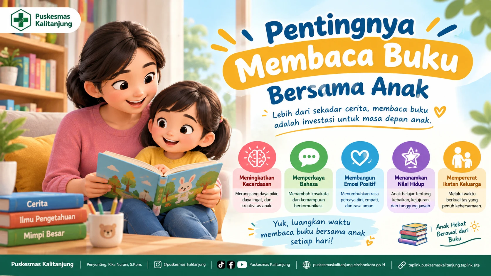 Pentingnya Membaca Buku Bersama Anak