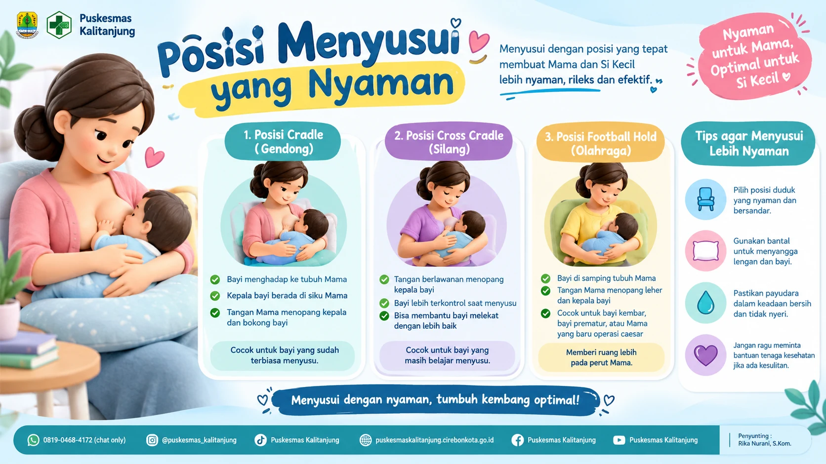 Posisi Menyusui yang Nyaman, ASI Lebih Optimal