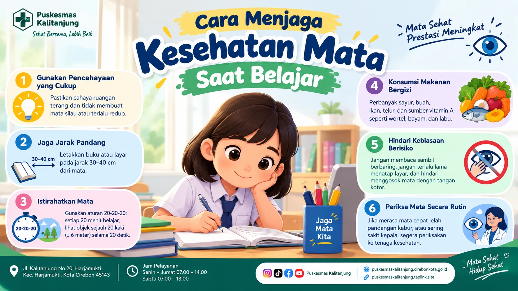 Cara Menjaga Kesehatan Mata Saat Belajar