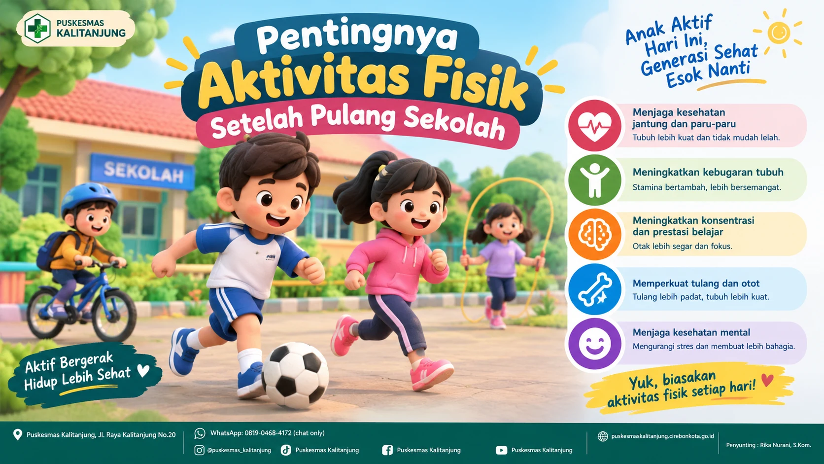 Pentingnya Aktivitas Fisik Setelah Pulang Sekolah