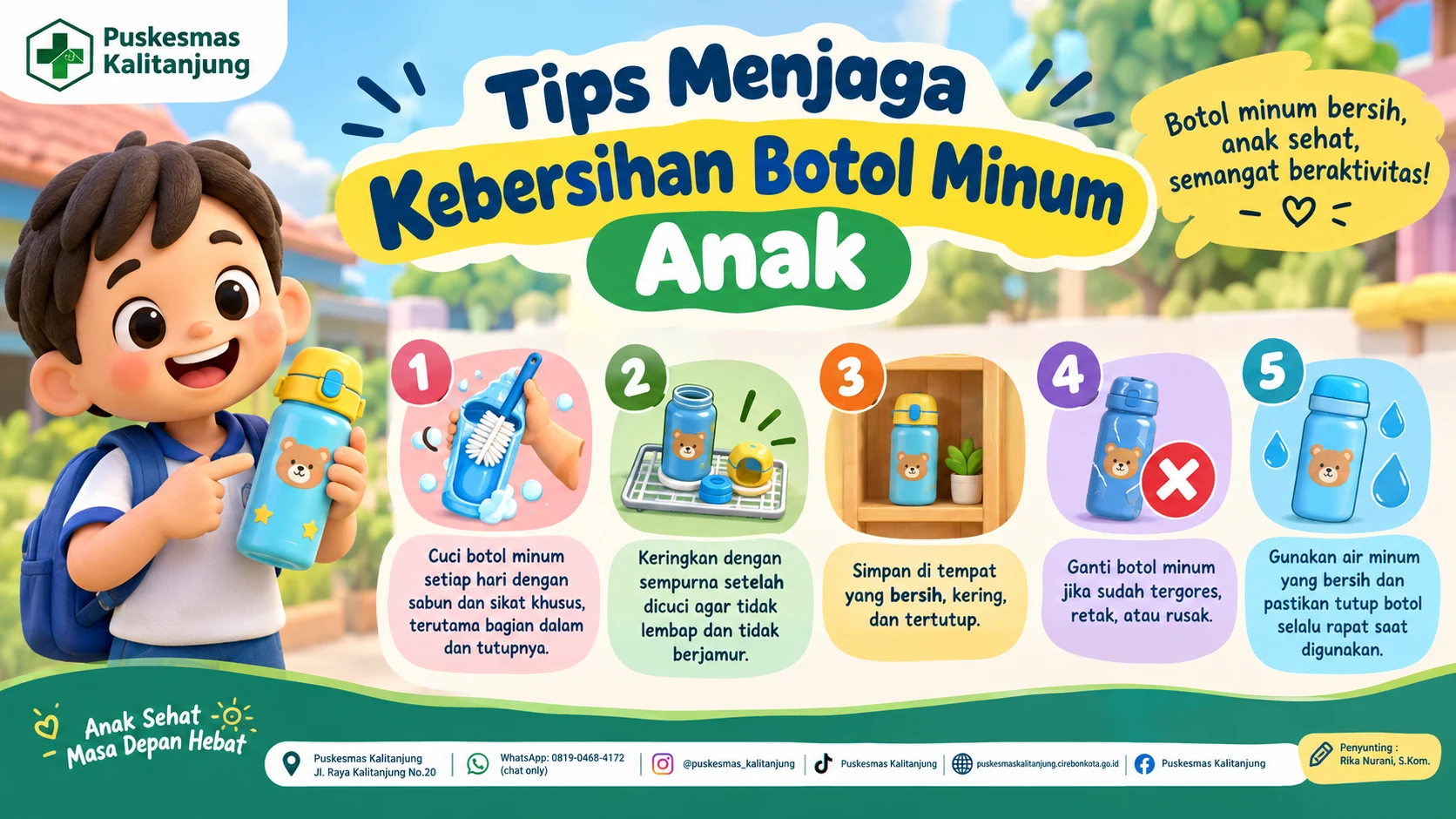 Tips Menjaga Kebersihan Botol Minum Anak