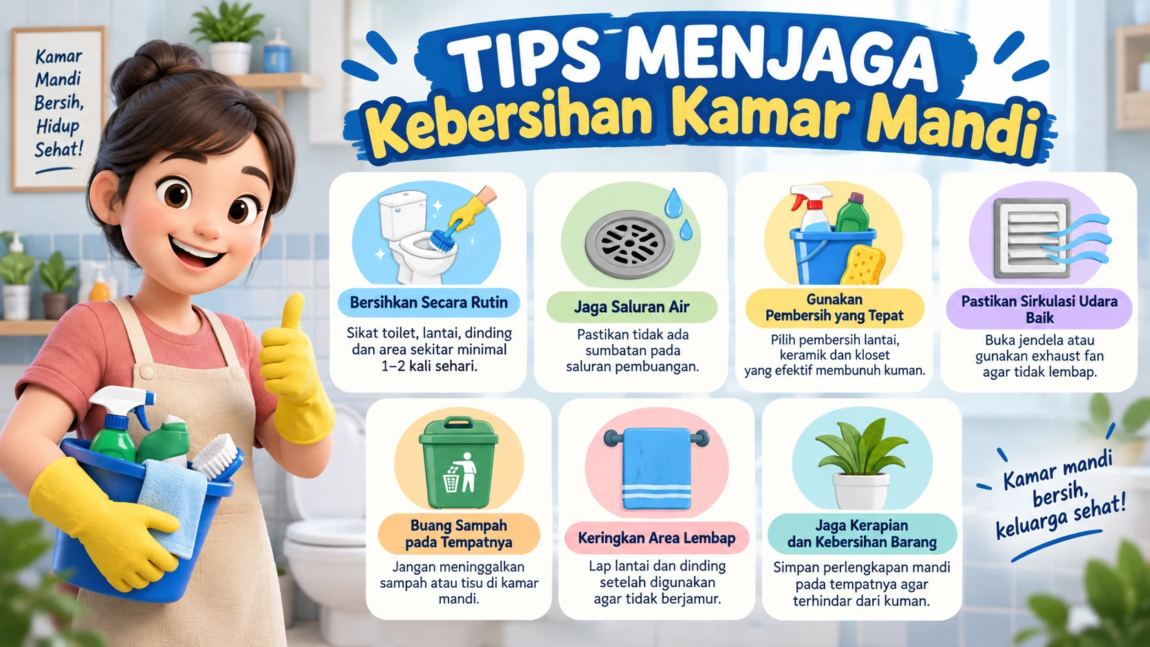 Tips Menjaga Kebersihan Kamar Mandi, Langkah Sederhana untuk Keluarga Sehat
