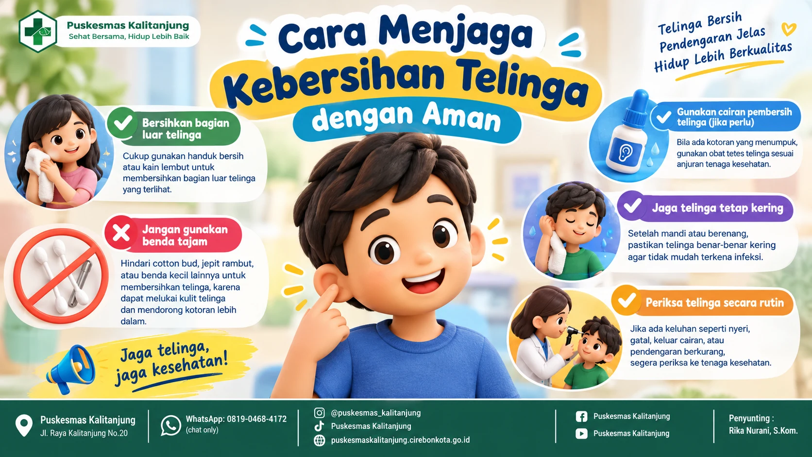Cara Menjaga Kebersihan Telinga dengan Aman