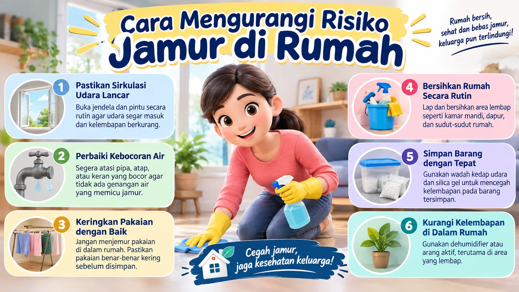 Cara Mengurangi Risiko Jamur di Rumah, Ciptakan Lingkungan Bersih dan Sehat untuk Keluarga