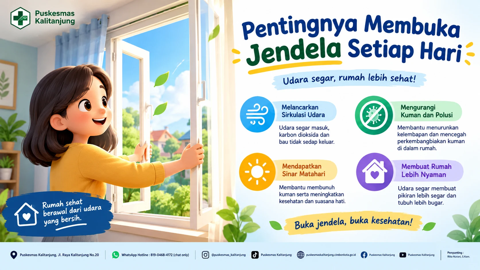 Pentingnya Membuka Jendela Setiap Hari: Udara Segar, Rumah Lebih Sehat