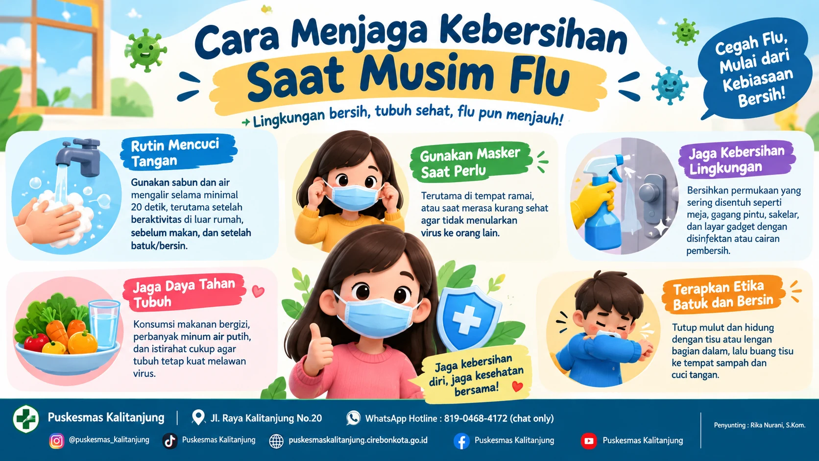 Cara Menjaga Kebersihan Saat Musim Flu