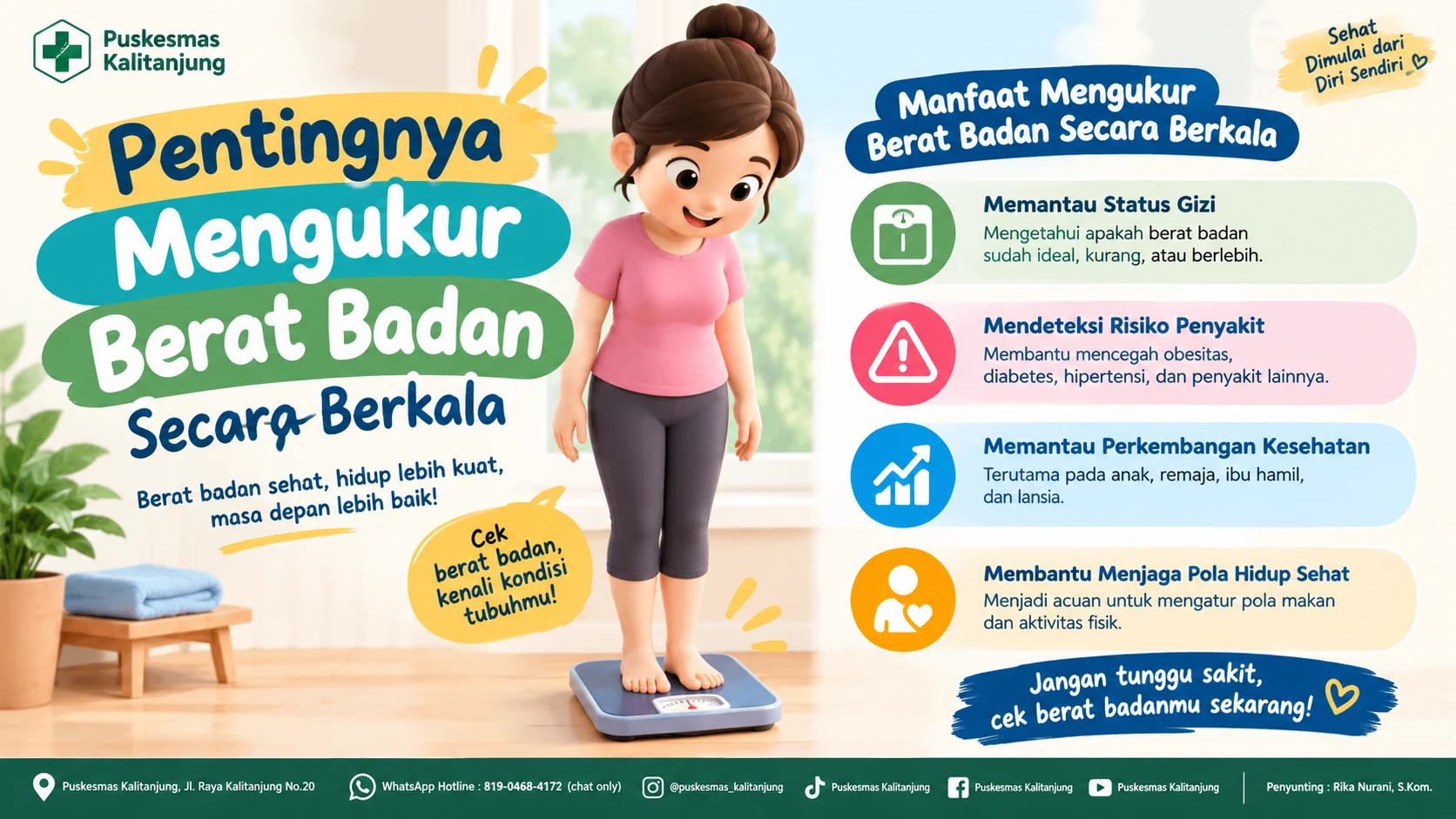 Pentingnya Mengukur Berat Badan Secara Berkala