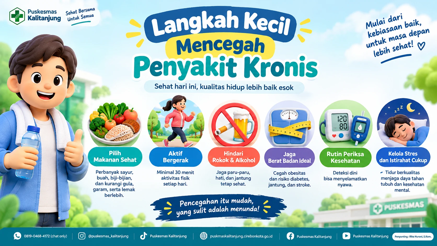 Langkah Kecil Mencegah Penyakit Kronis: Mulai Hidup Sehat dari Sekarang