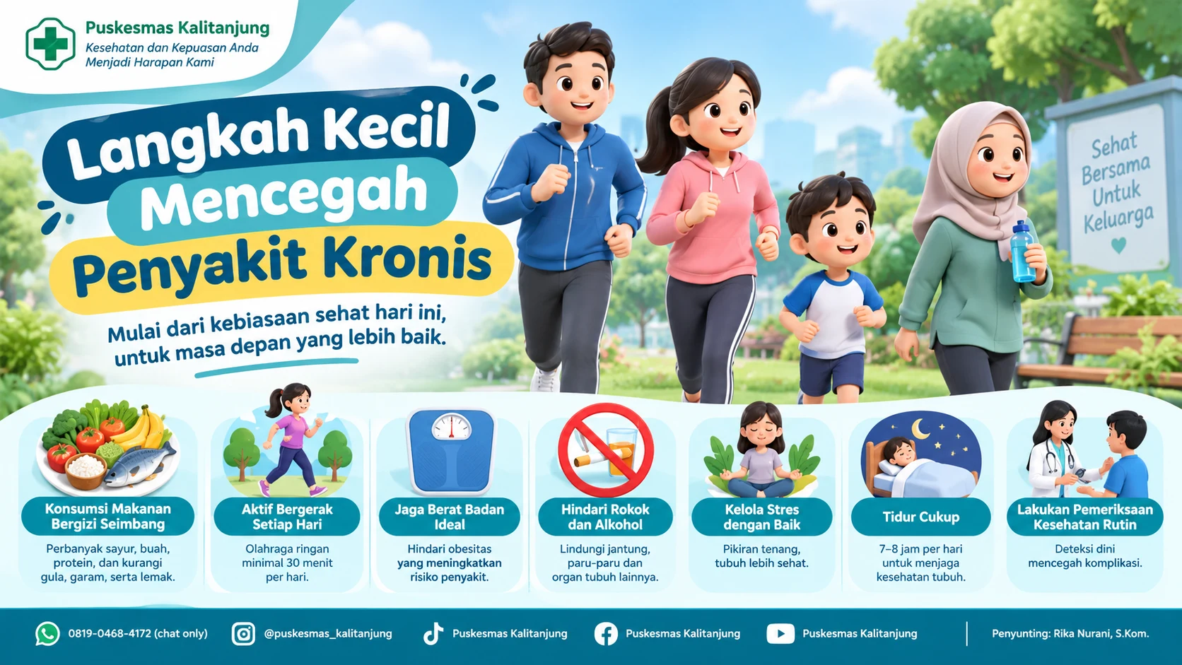 Langkah Kecil Mencegah Penyakit Kronis: Mulai dari Kebiasaan Sehat Setiap Hari