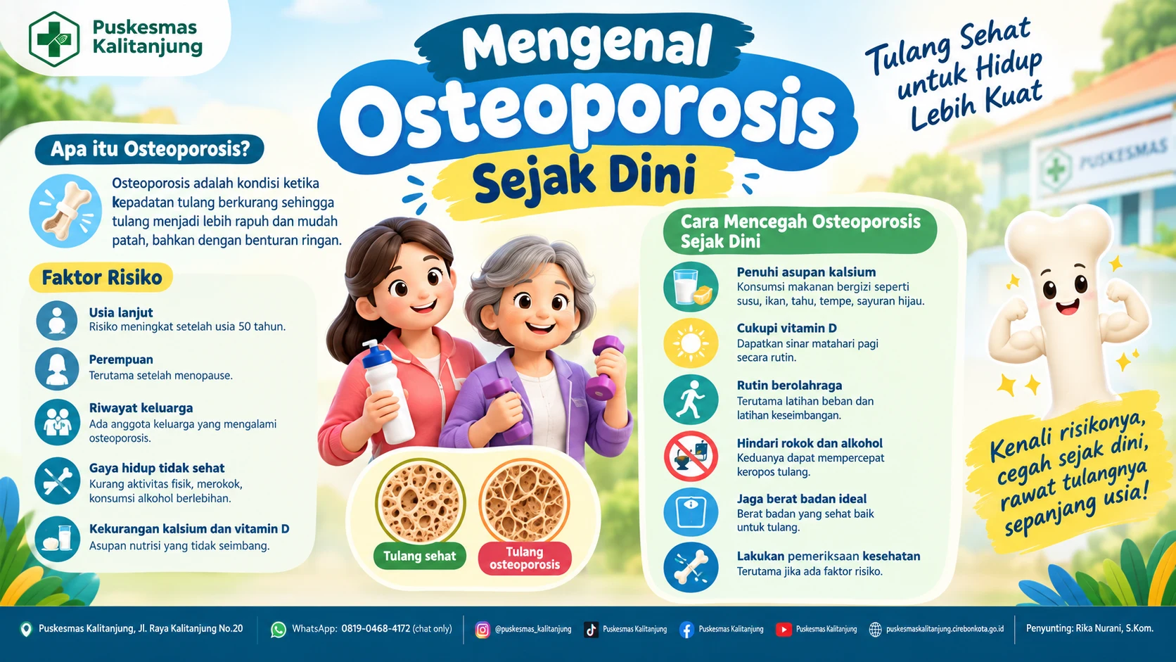 MENGENAL OSTEOPOROSIS SEJAK DINI: JAGA KEKUATAN TULANG SEPANJANG USIA