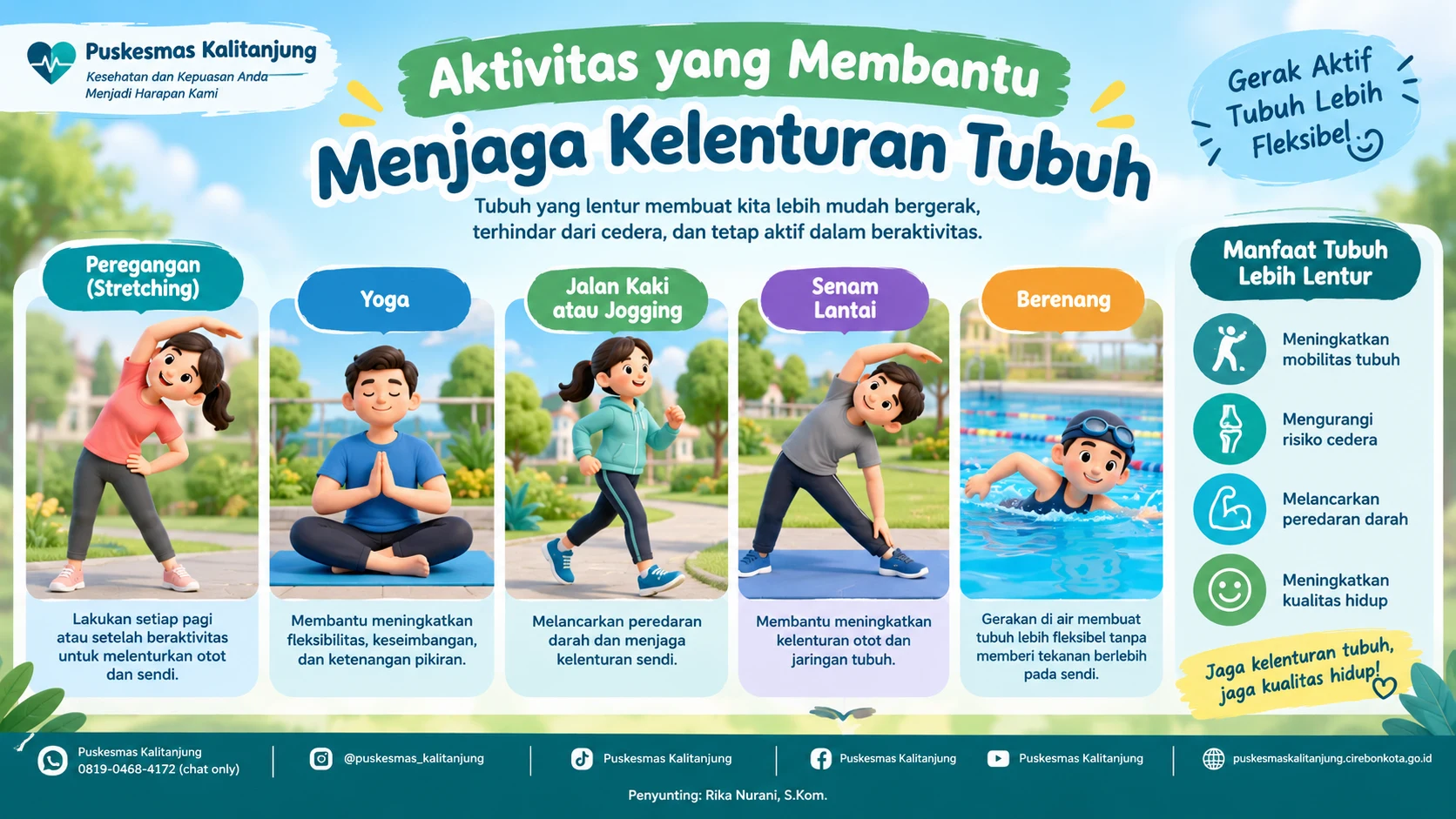 Aktivitas yang Membantu Menjaga Kelenturan Tubuh