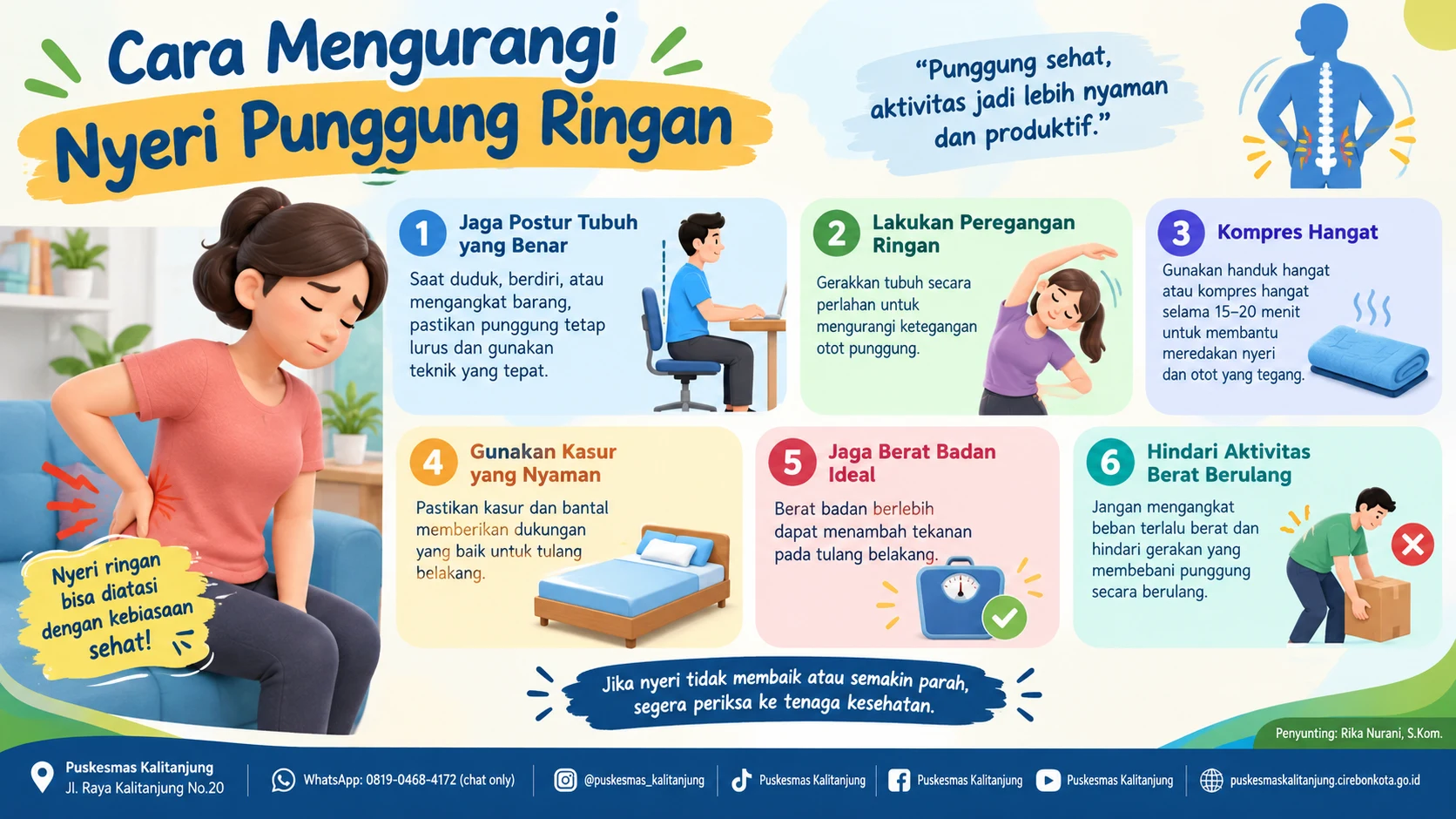 Cara Mengurangi Nyeri Punggung Ringan