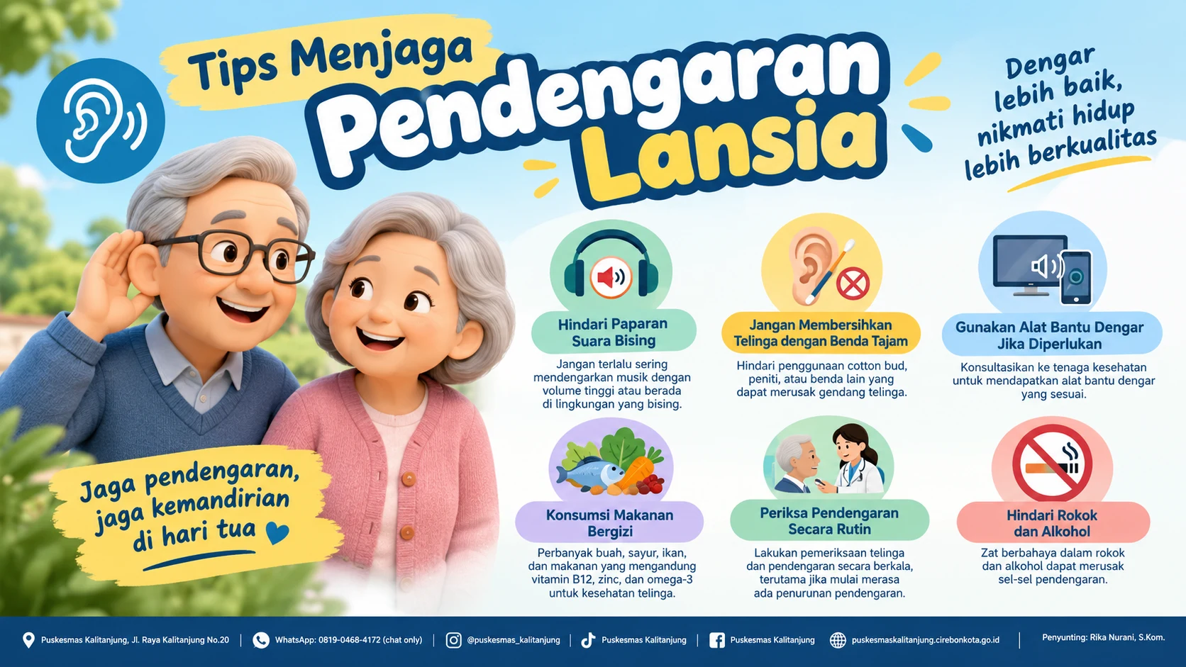 TIPS MENJAGA PENDENGARAN LANSIA