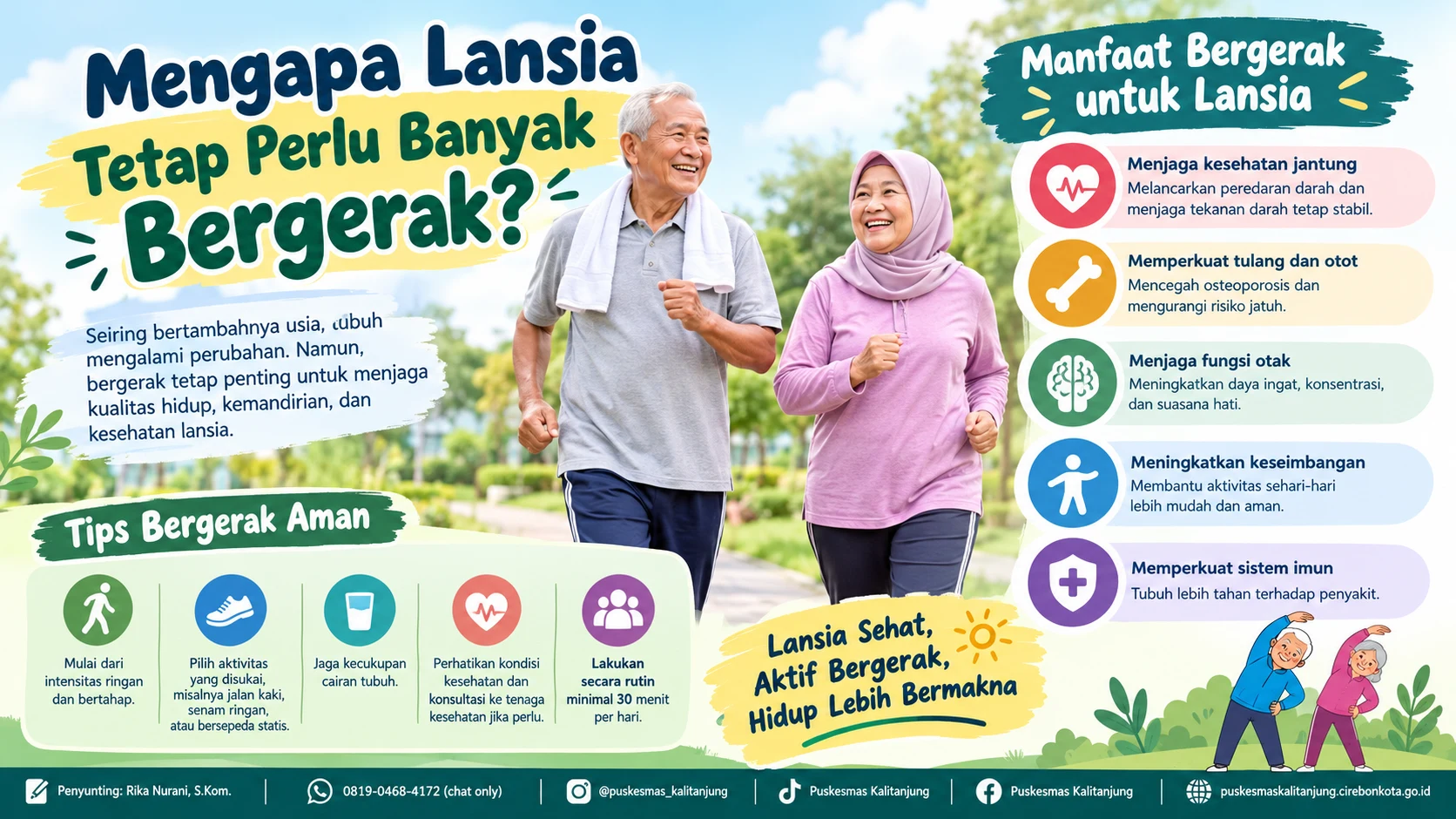 Mengapa Lansia Tetap Perlu Banyak Bergerak