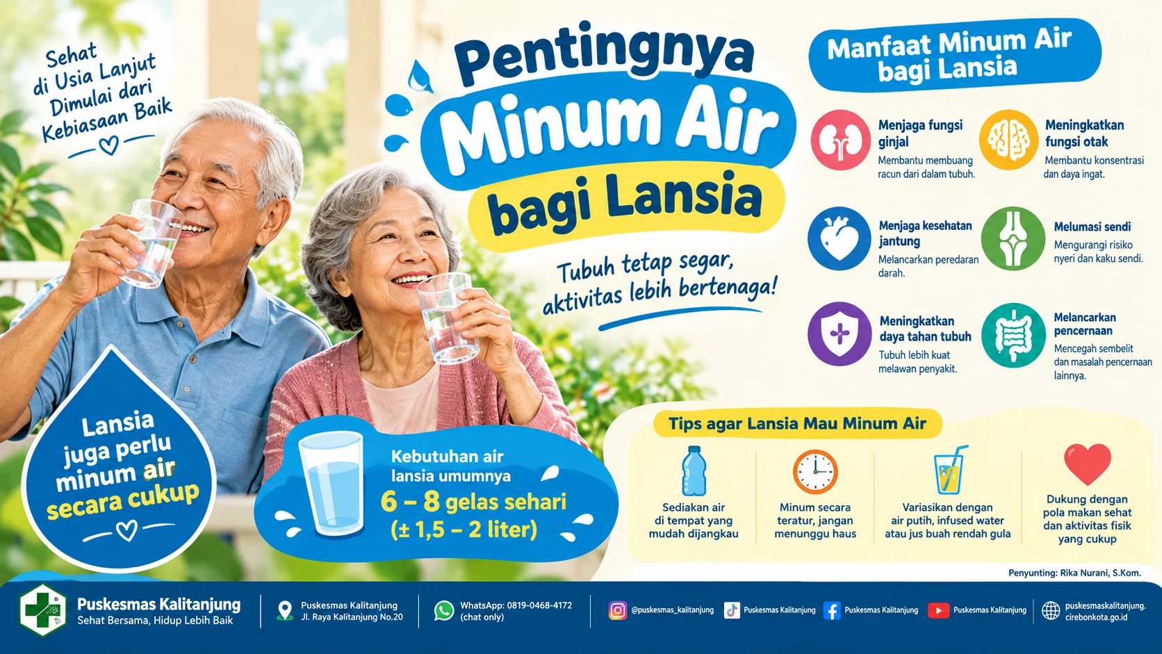PENTINGNYA MINUM AIR BAGI LANSIA