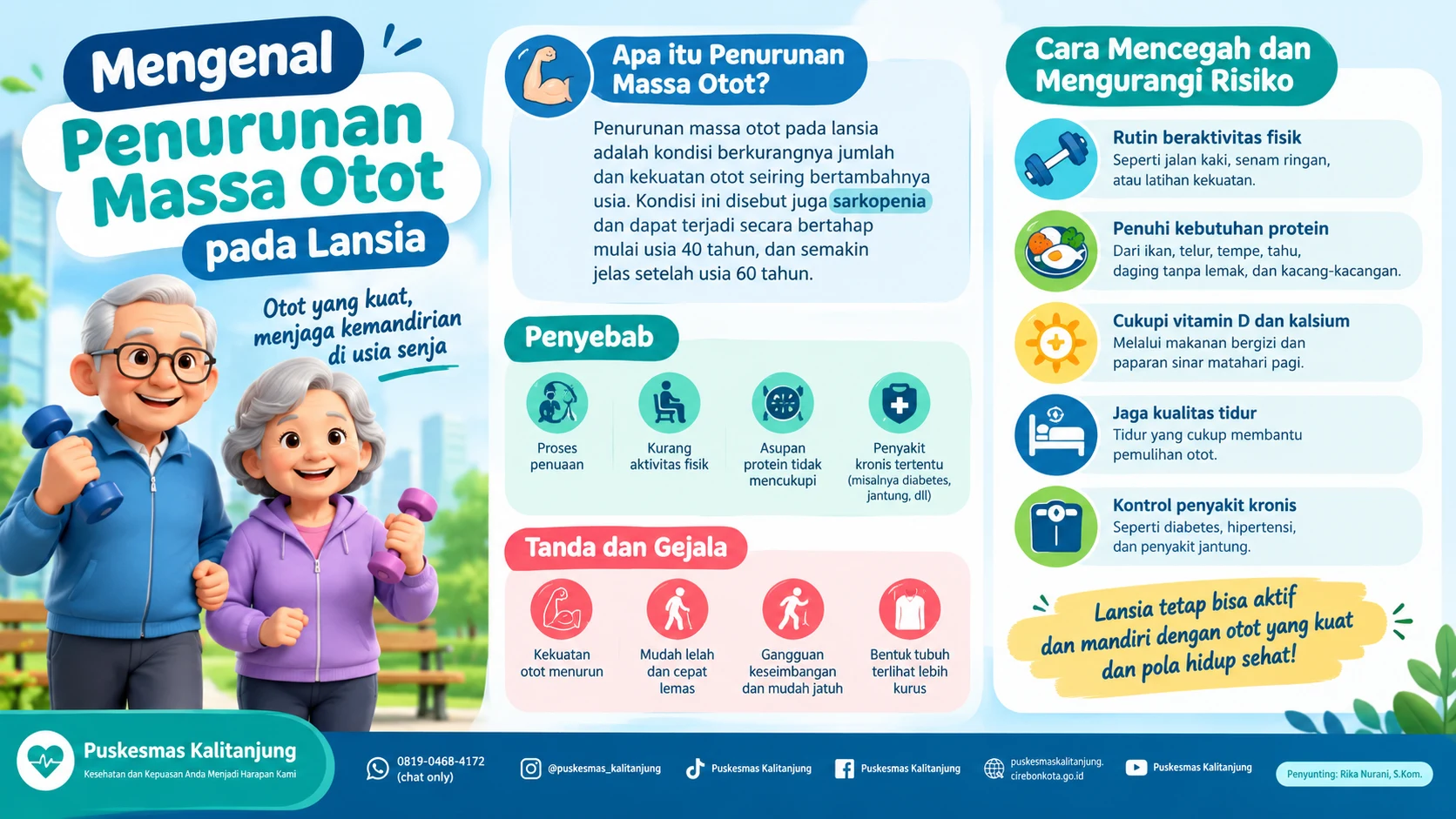 MENGENAL PENURUNAN MASSA OTOT PADA LANSIA: PENTINGNYA MENJAGA KEKUATAN TUBUH DI USIA SENJA