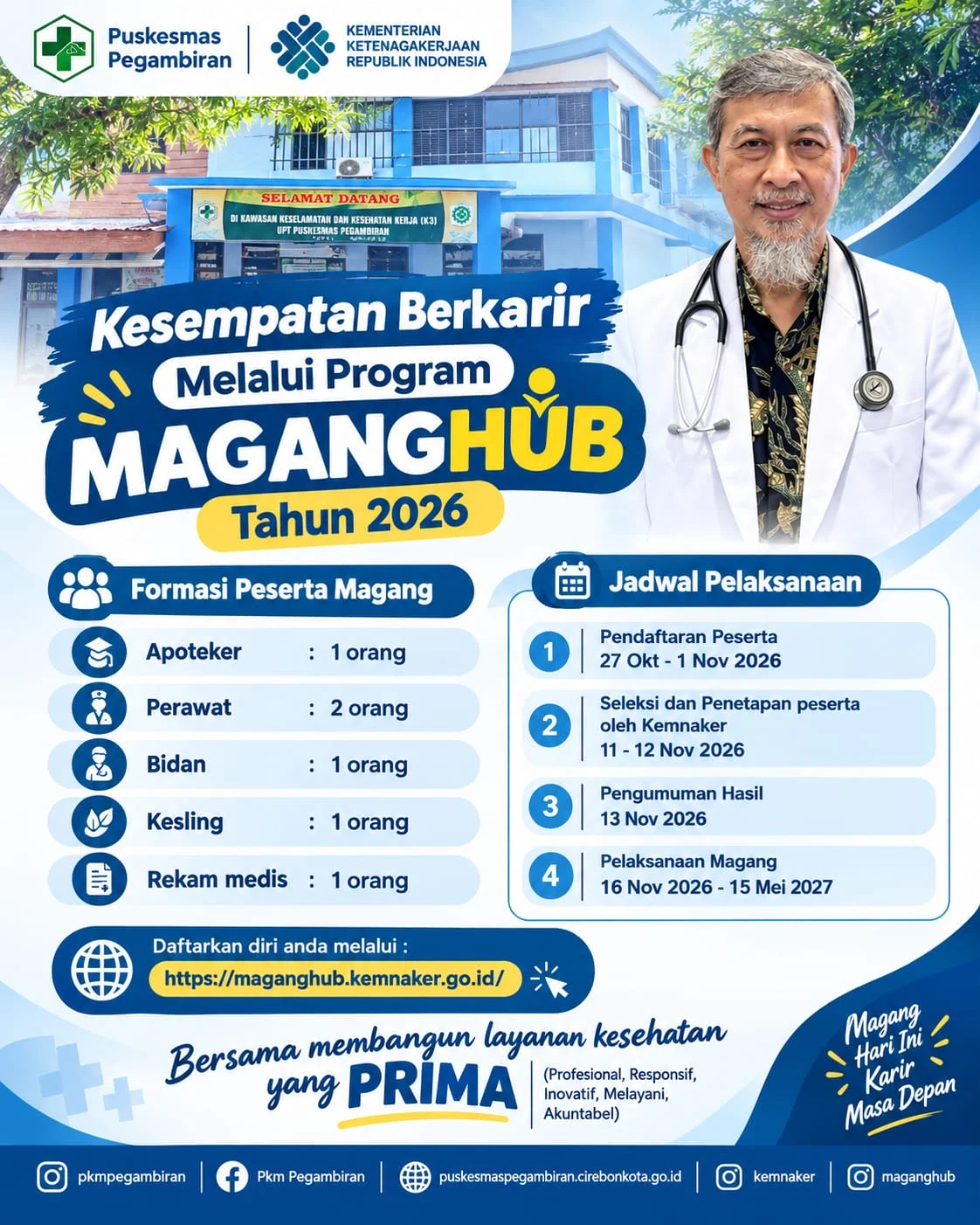 KESEMPATAN BERKARIR MELALUI PROGRAM MAGANG HUB TAHUN 2026